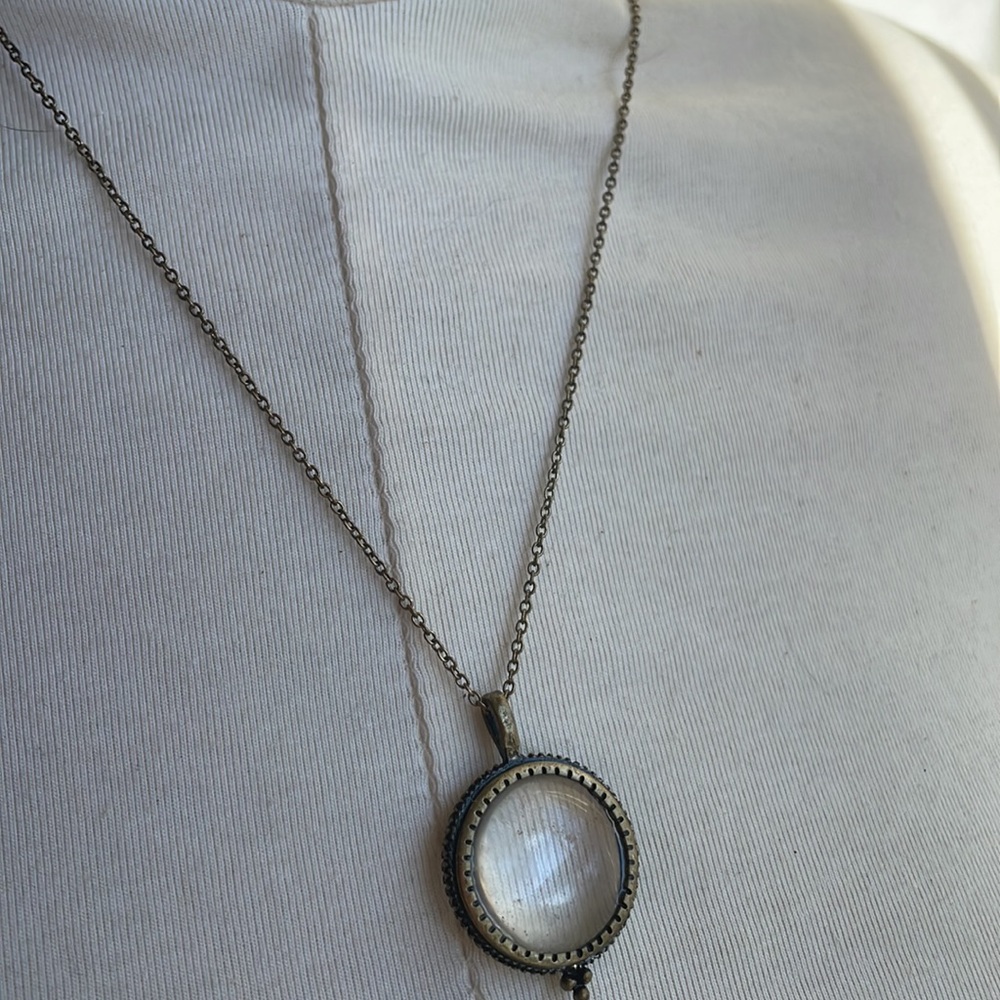 COPY - Magnifying Glass Pendant Necklace, Lucky Brand, Antique - Picture 7 of 16